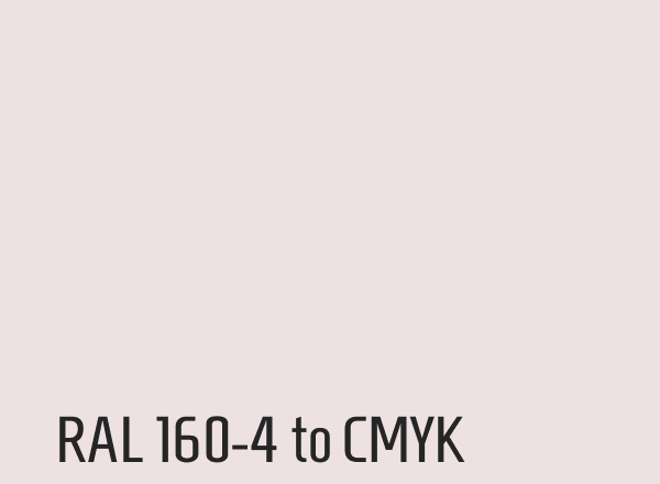 RAL 160-4 to CMYK