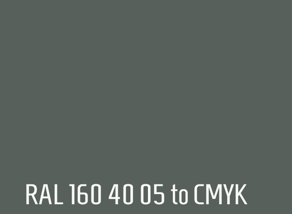 RAL 160 40 05 to CMYK