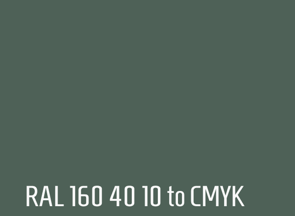 RAL 160 40 10 to CMYK
