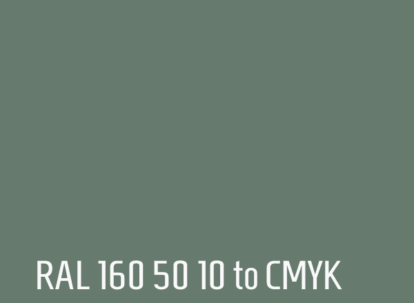 RAL 160 50 10 to CMYK