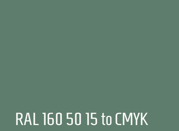 RAL 160 50 15 to CMYK
