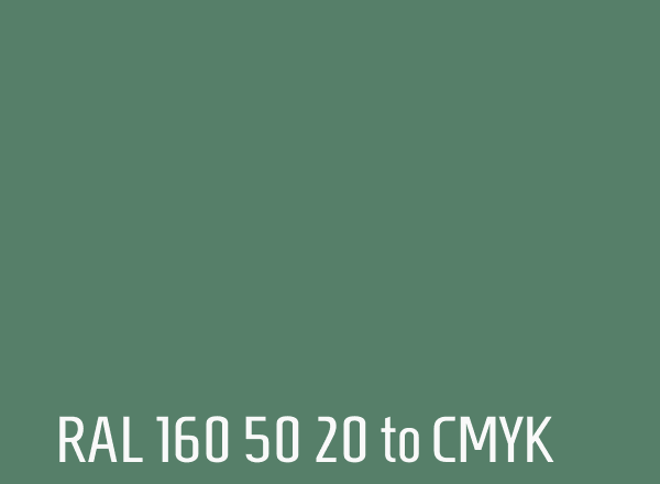 RAL 160 50 20 to CMYK