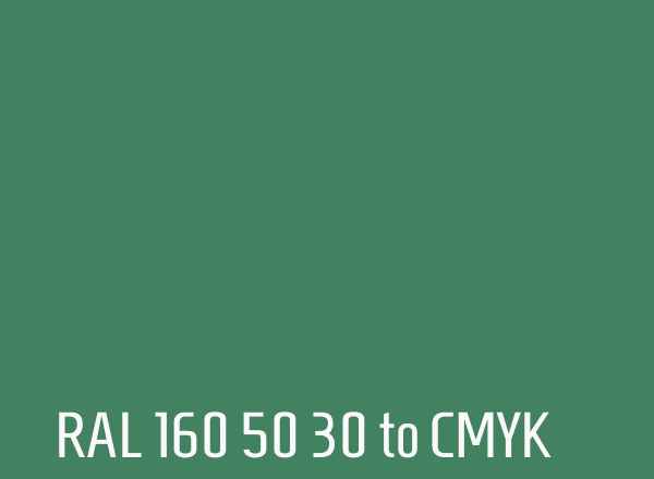 RAL 160 50 30 to CMYK