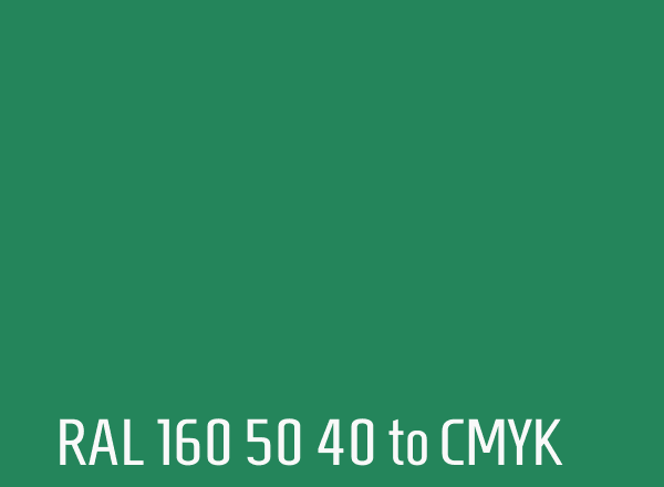 RAL 160 50 40 to CMYK