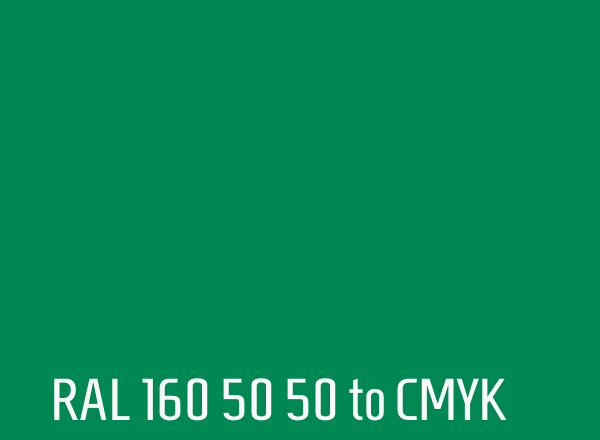 RAL 160 50 50 to CMYK