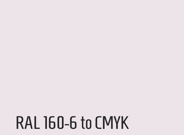 RAL 160-6 to CMYK