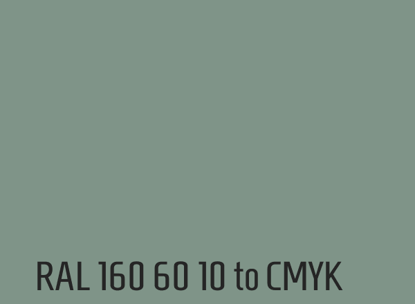 RAL 160 60 10 to CMYK