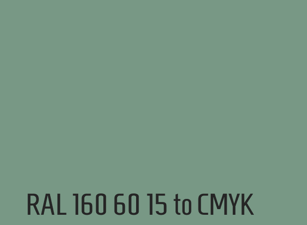 RAL 160 60 15 to CMYK