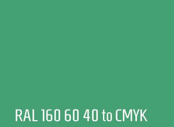 RAL 160 60 40 to CMYK