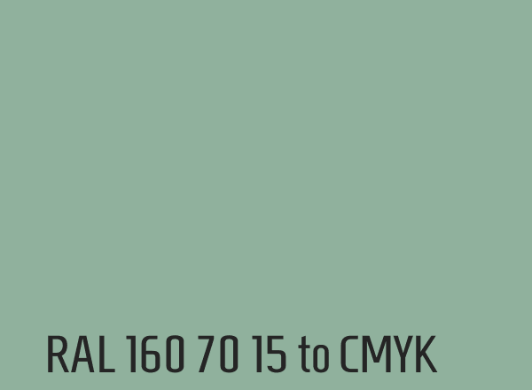 RAL 160 70 15 to CMYK