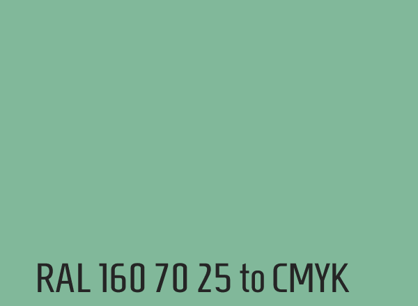 RAL 160 70 25 to CMYK