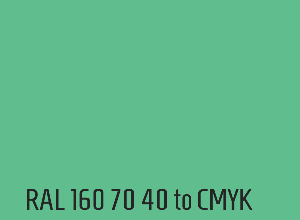 RAL 160 70 40 to CMYK