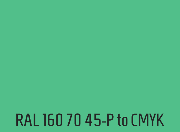 RAL 160 70 45-P to CMYK
