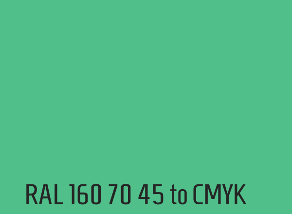 RAL 160 70 45 to CMYK