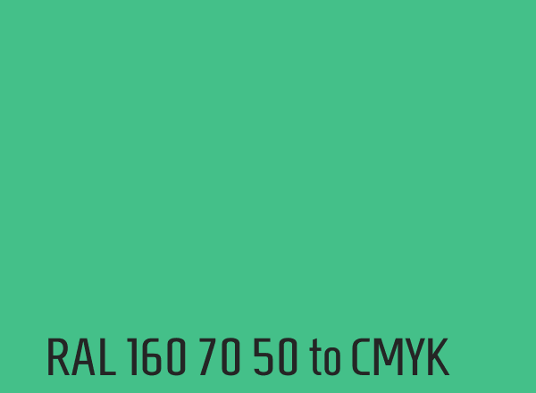 RAL 160 70 50 to CMYK