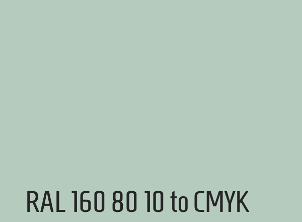 RAL 160 80 10 to CMYK