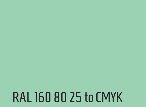 RAL 160 80 25 to CMYK