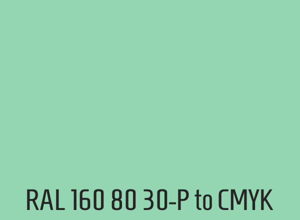 RAL 160 80 30-P to CMYK