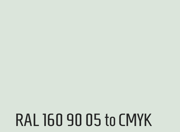 RAL 160 90 05 to CMYK