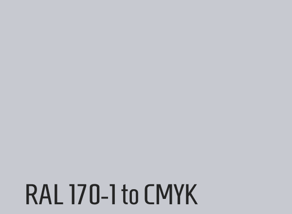 RAL 170-1 to CMYK