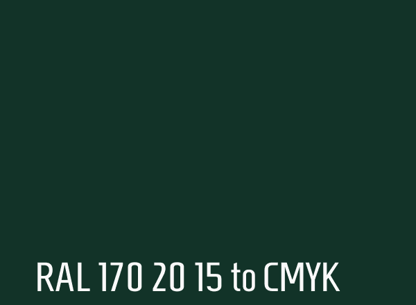 RAL 170 20 15 to CMYK