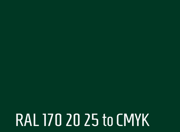 RAL 170 20 25 to CMYK