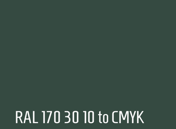 RAL 170 30 10 to CMYK