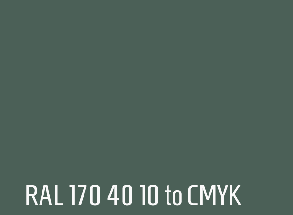 RAL 170 40 10 to CMYK