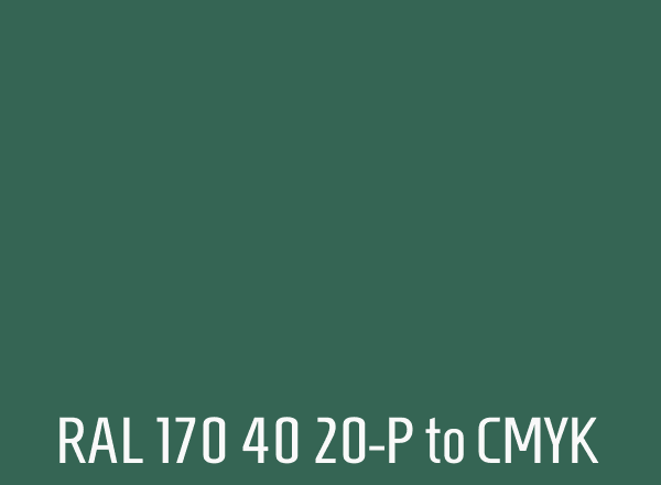 RAL 170 40 20-P to CMYK