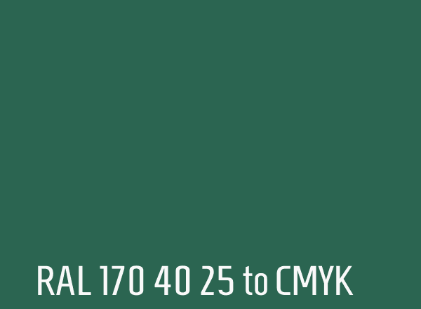 RAL 170 40 25 to CMYK
