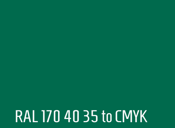 RAL 170 40 35 to CMYK