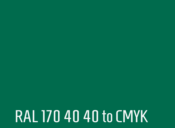 RAL 170 40 40 to CMYK