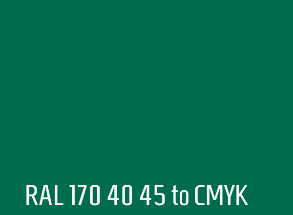RAL 170 40 45 to CMYK