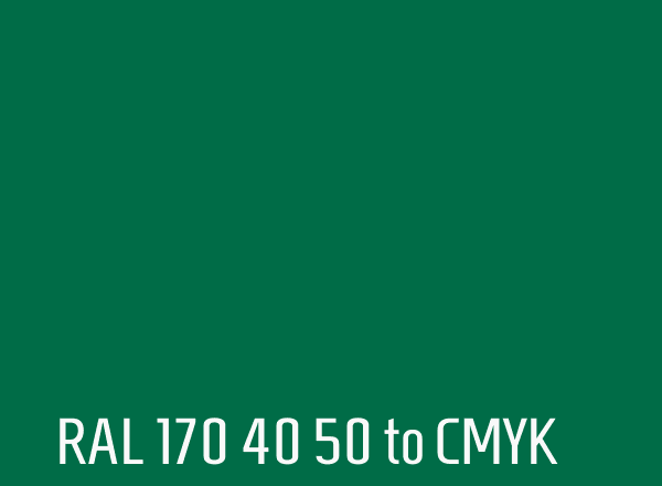 RAL 170 40 50 to CMYK