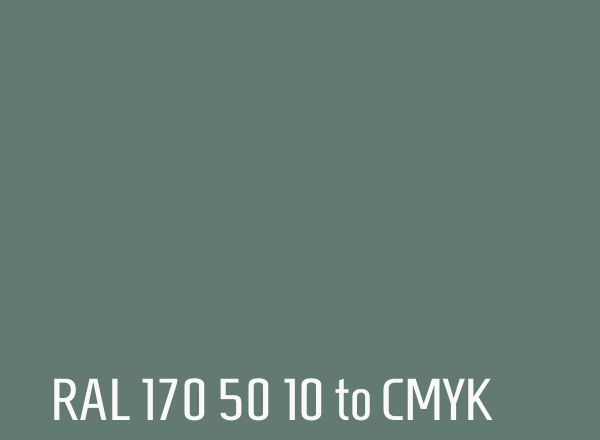 RAL 170 50 10 to CMYK
