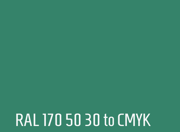 RAL 170 50 30 to CMYK