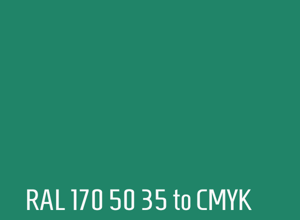 RAL 170 50 35 to CMYK
