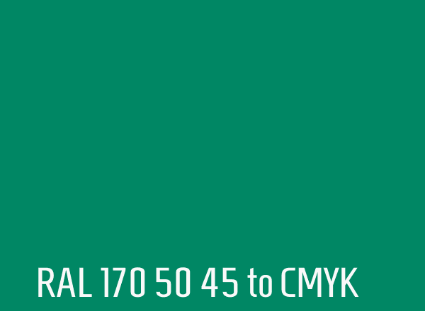 RAL 170 50 45 to CMYK