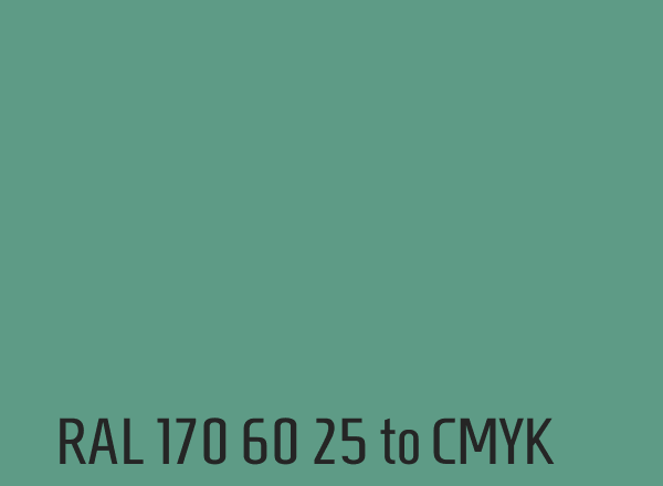 RAL 170 60 25 to CMYK