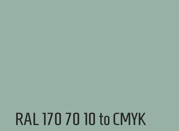 RAL 170 70 10 to CMYK