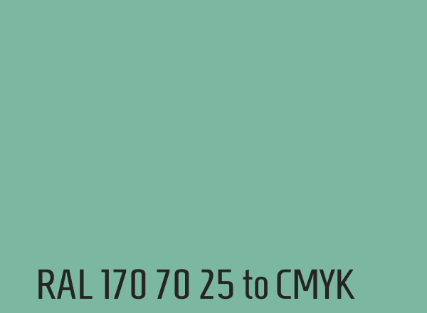 RAL 170 70 25 to CMYK