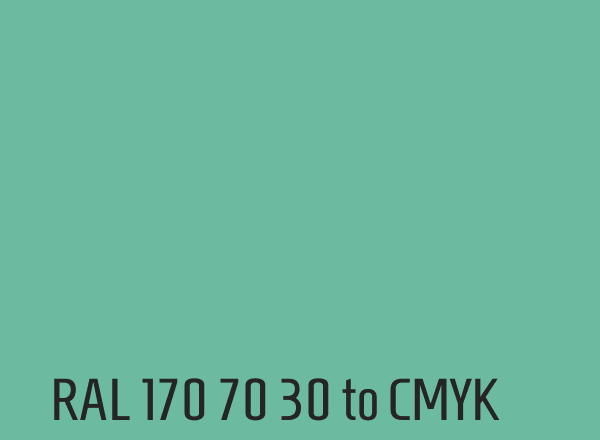 RAL 170 70 30 to CMYK