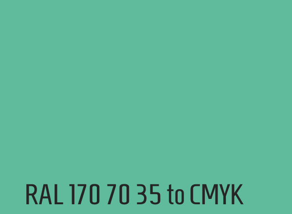 RAL 170 70 35 to CMYK