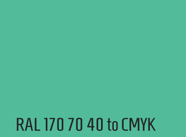RAL 170 70 40 to CMYK