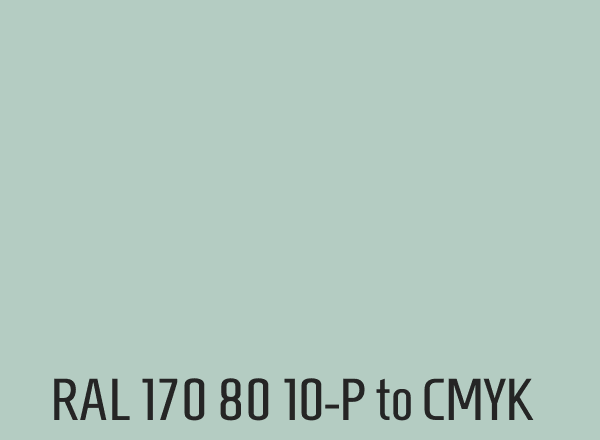 RAL 170 80 10-P to CMYK