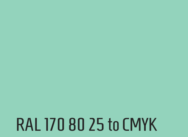 RAL 170 80 25 to CMYK