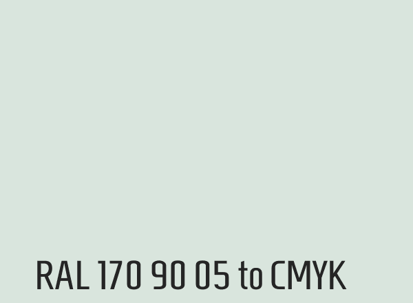 RAL 170 90 05 to CMYK