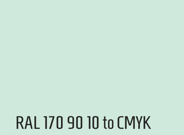 RAL 170 90 10 to CMYK