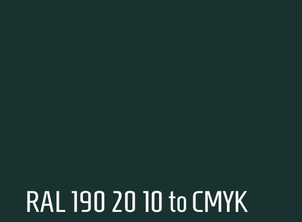 RAL 190 20 10 to CMYK