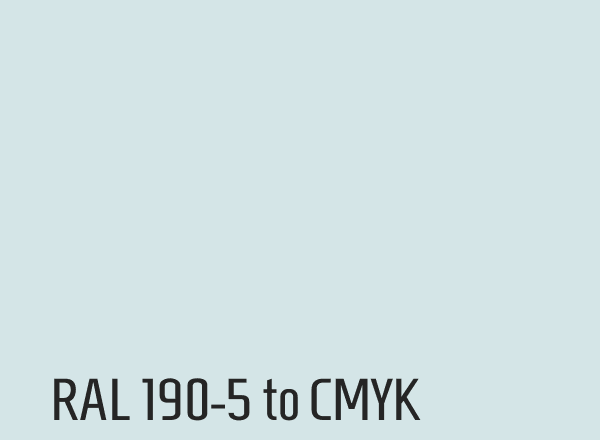 RAL 190-5 to CMYK